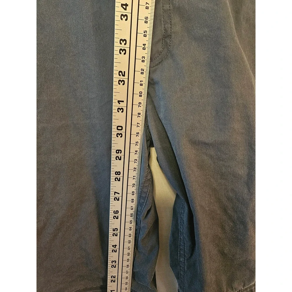 BC Clothing Mens Convertible Cargo Pants Navy Blue Zip Off Hiking Trousers L  32